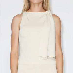 khy Sueded Stretch Knotted Top Stone new size large